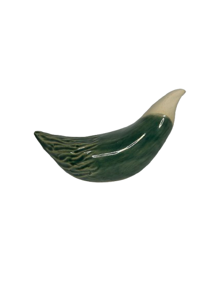 oiseau céramique vert
